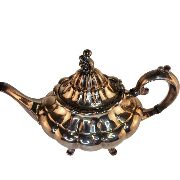 Reed & Barton Holiday 7050 Vintage Silverplate Teapot 19th century - Picture 7 of 10